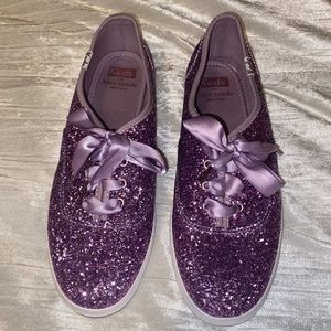 Kate Spade + Keds - Glitter Sparkle Lavender Shoes